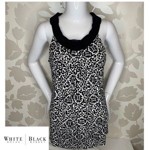 White House Black Market | Round Neck Blouse